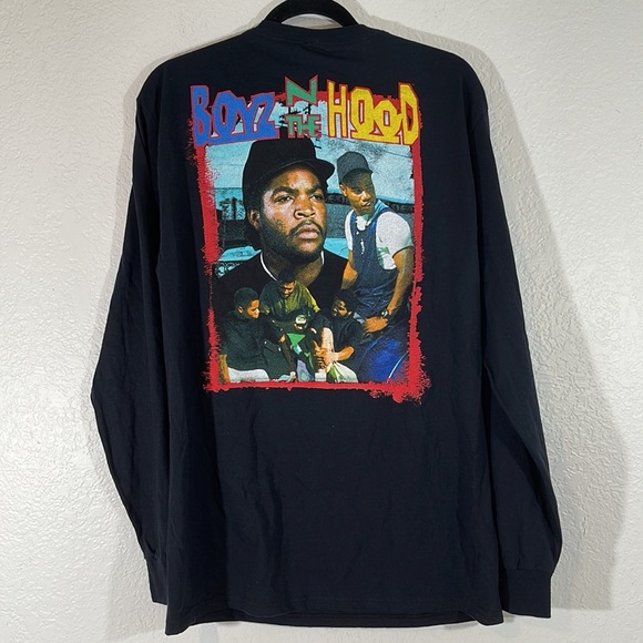 Boyz N The Hood Mens Ice Cube Hooded Sweatshirt Pullover Cotton Black Size M - Picture 3 of 4